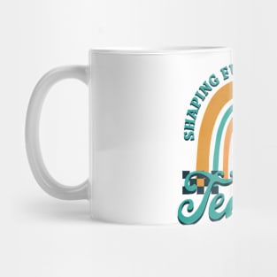 Retro Teacher Shaping Future Leaders Mug